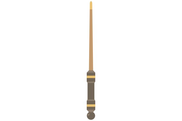 A Simple, Stylized Illustration of a Pencil