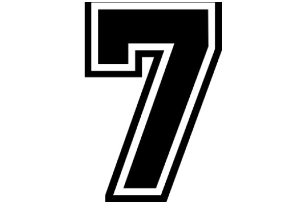 Stylized Number Seven