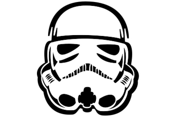 Stylized Icon of a Stormtrooper Helmet