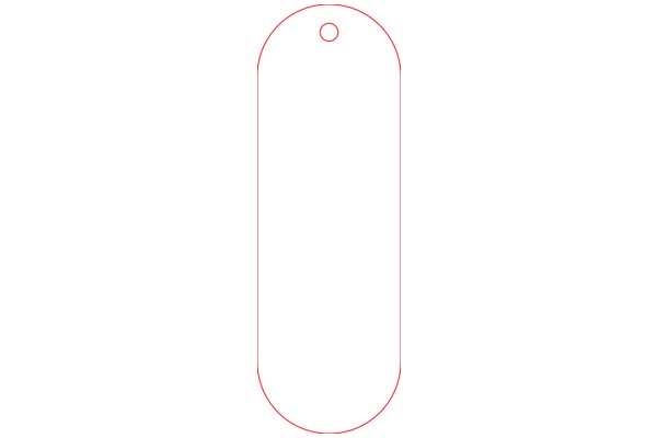 A Solid Red Oval on a White Background