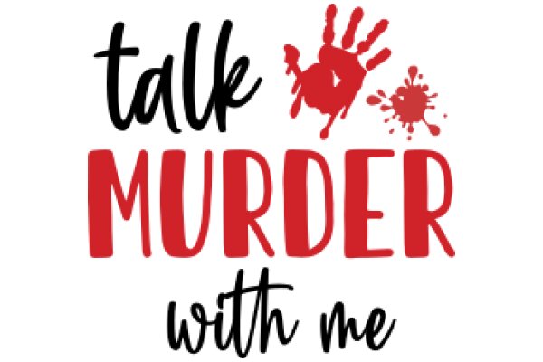 A Graphic Design Poster: 'Talk Murder with Me'