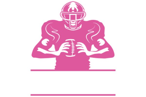 A Pink Football Player Logo