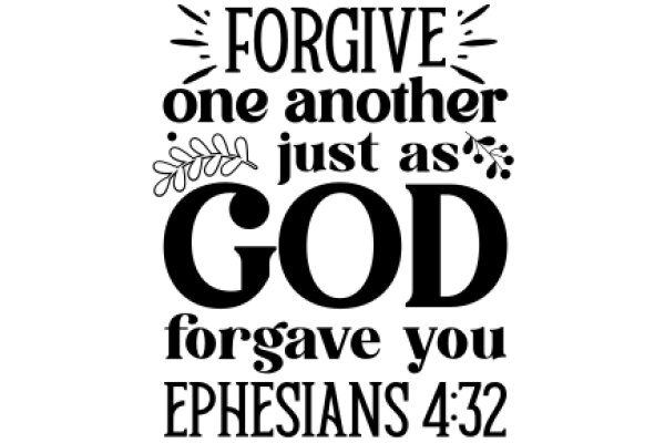 Forgive One Another Just as God Forgave You: Ephesians 4:32