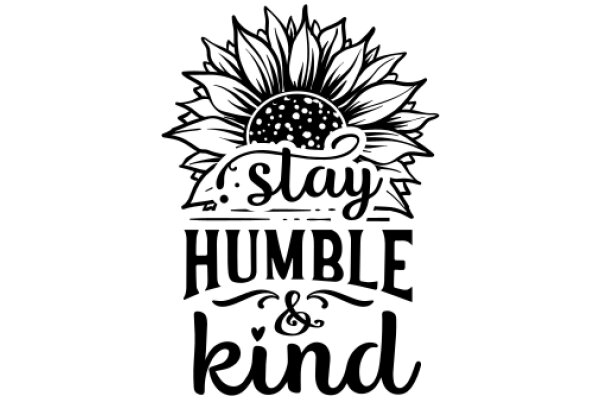 Stay Humble & Kind: A Motivational Poster