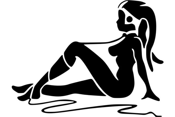 Silhouette of a Woman in a Stylish Pose