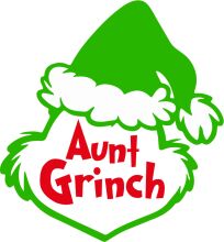 Aunt Grinch: A Festive Holiday Logo