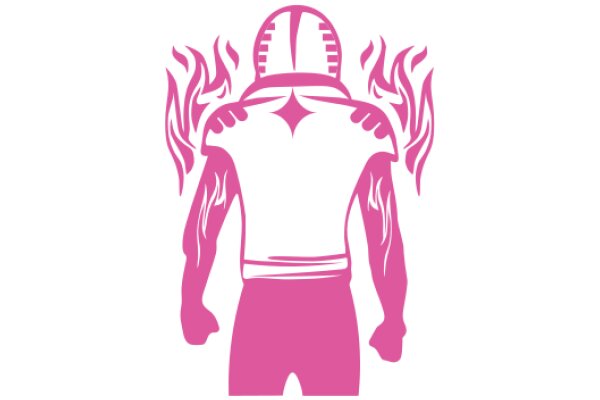 Stylized Pink and White Sports Jersey Icon