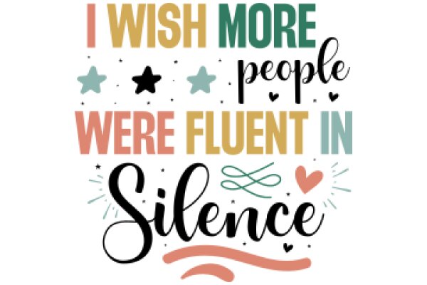 Wishing for More People to Speak Fluent Silence