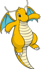 A Friendly Yellow Dragon with Blue Wings