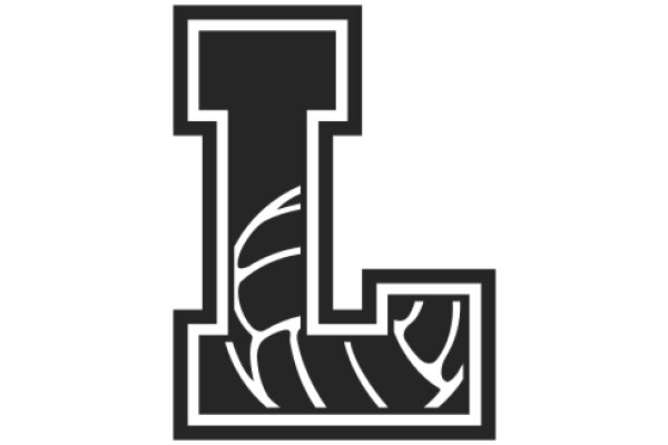 Stylized Letter 'L' with a Basketball Design