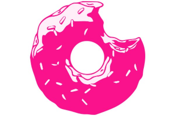 A Delightful Pink Donut with Sprinkles