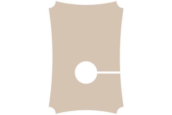 A Simple, Clean Design: A Beige Rectangle with a White Circle