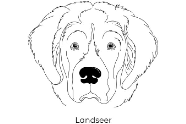 ADog's Head, with the Word 'Landsjeer' Below It