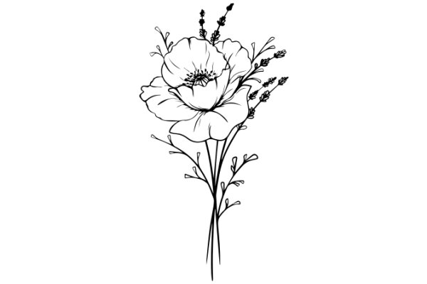 A Delicate Flower Illustration