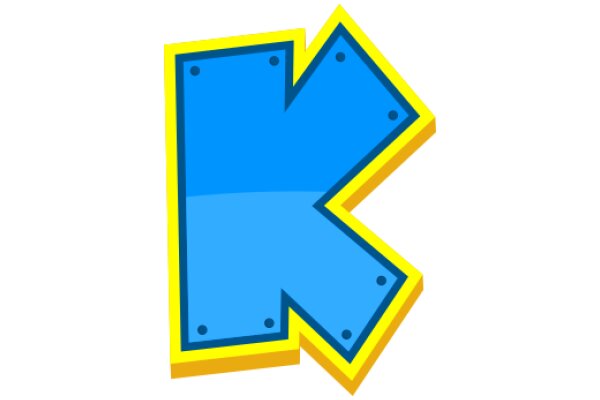 Vibrant 3D Logo of the Letter 'K'