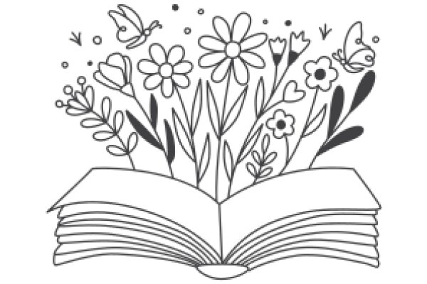 A Whimsical Book of Flowers and Butterflies