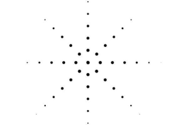 A Symmetrical Pattern of Black Dots on a White Background