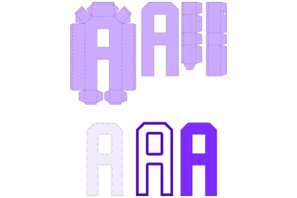 Alphabet Art: A Purple and Purple A-Z