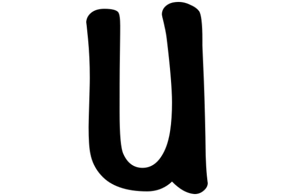 A Close-up of the Letter 'U' in