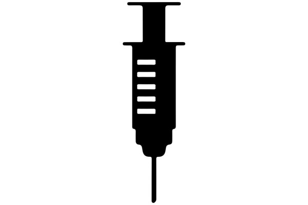 A Simple Icon of a Syringe