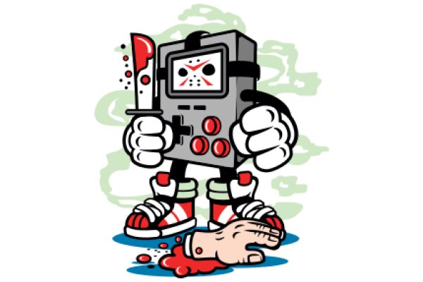 A Robot's Unexpected Encounter with a Bloody Knife