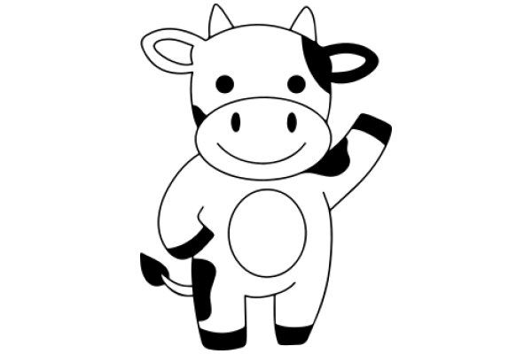 A Friendly Cow Emoji: A Delightful Cartoon Character