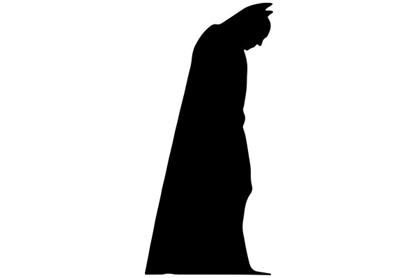 Silhouette of a Batman Figure