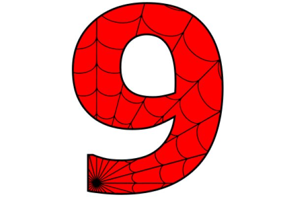 A Simple, Yet Vibrant, Red Number Nine