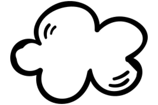 Simplistic Line Drawing of a Cloud