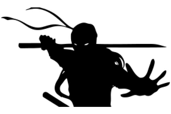 Silhouette of a Samurai with a Sword