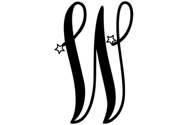 Stylish Black Logo with a Star