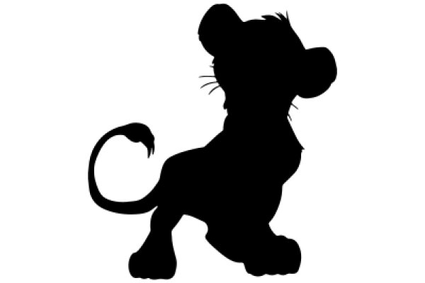 A Silhouette of a Lion-like Creature