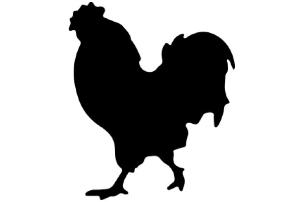 Silhouette of a Rooster: A Symbol of Dawn and Renewal