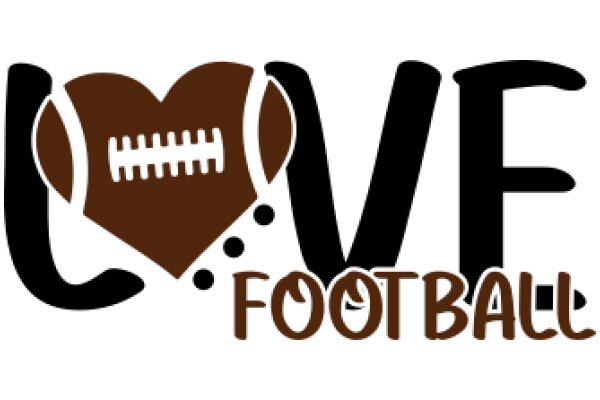 Vintage Football Heart Logo