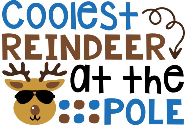 Coolest Reindeer at the Pole: A Festive Holiday Advertisement