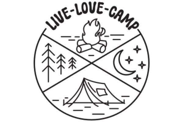 A Stylized Logo for a Camping Adventure