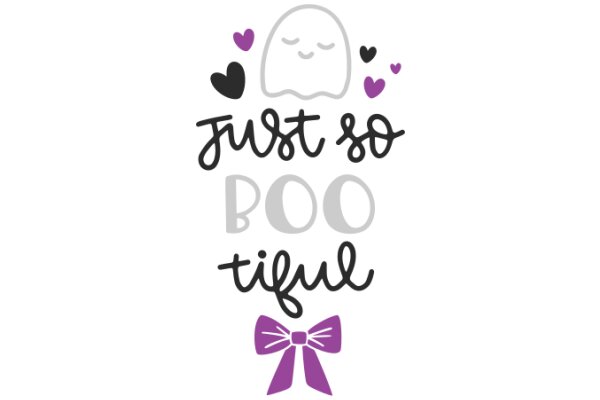 Just So Boo-Tiful: A Whimsical Affirmation for a Purple Bow