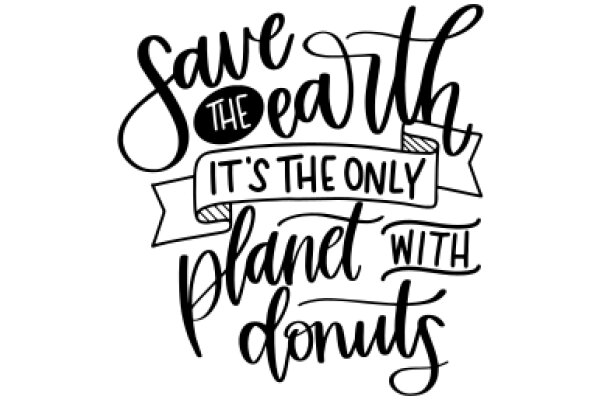 Eco-Friendly Affirmation: Save the Earth, It's the Only Planet with Donuts