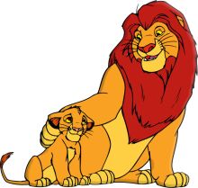 A Heartwarming Moment: The Lion King's Simba and Mufasa