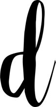 Simplicity in Design: A Letter 'D'