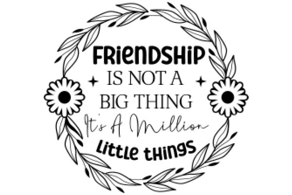 Friendship is Not a Big Thing: It's a Million Little Things