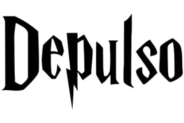 Stylized Logo of the Word 'Depulso' in Gothic Font