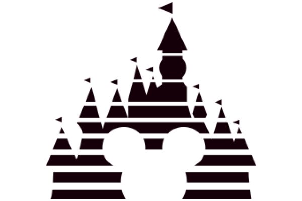 A Silhouette of a Castle and Mickey Mouse Ears