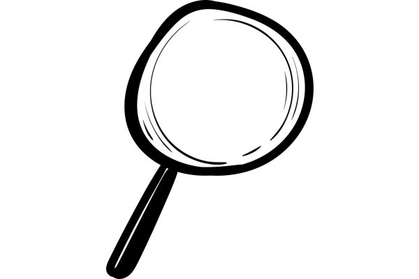 A Simple, Illustration of a Magnifying Glass