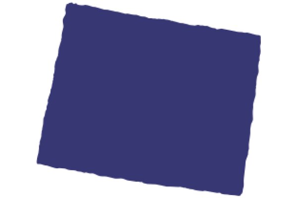 A Solid Blue Square in a White Background