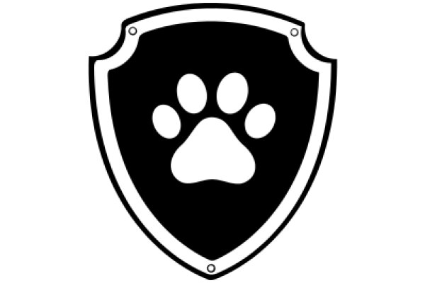 Protective Shield with Paw Print Design