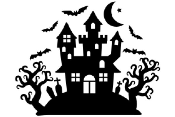 Midnight at the Haunted House: A Silhouette of Halloween Delights