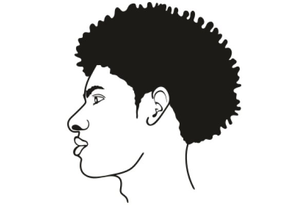 Silhouette of a Man's Profile: A Portrait