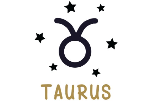 Taurus Constellation Logo with Starry Background