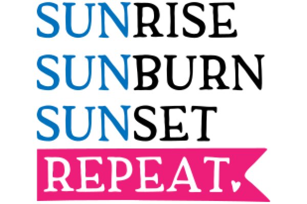 Sunrise, Sunburn, Sunset, Sunrepeat: A Visual Journey Through the Seasons